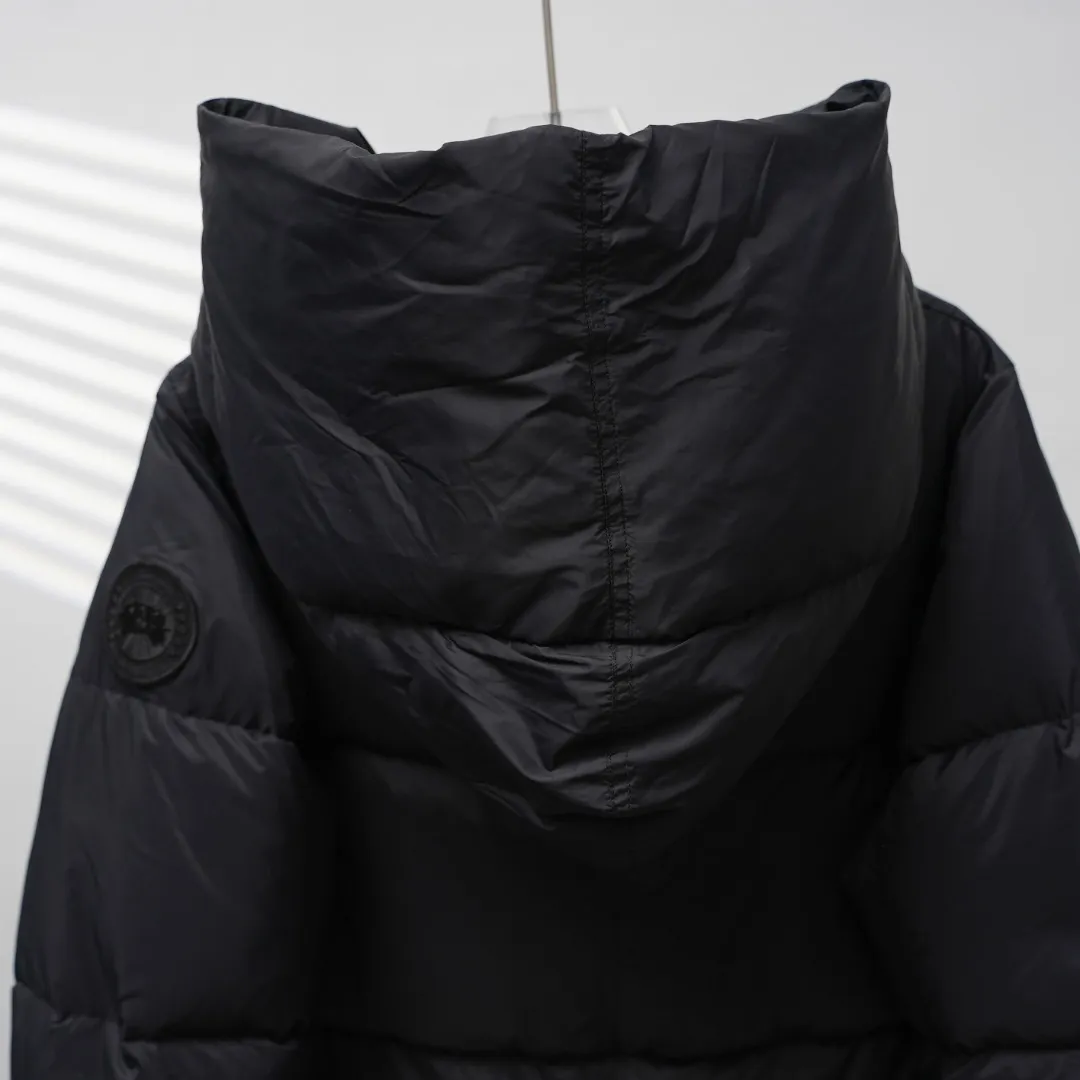 P1100 CANADA GOOSE丨Canada Goose 4829 Rhoda series hooded down jacket Color: Black Size: XS-L